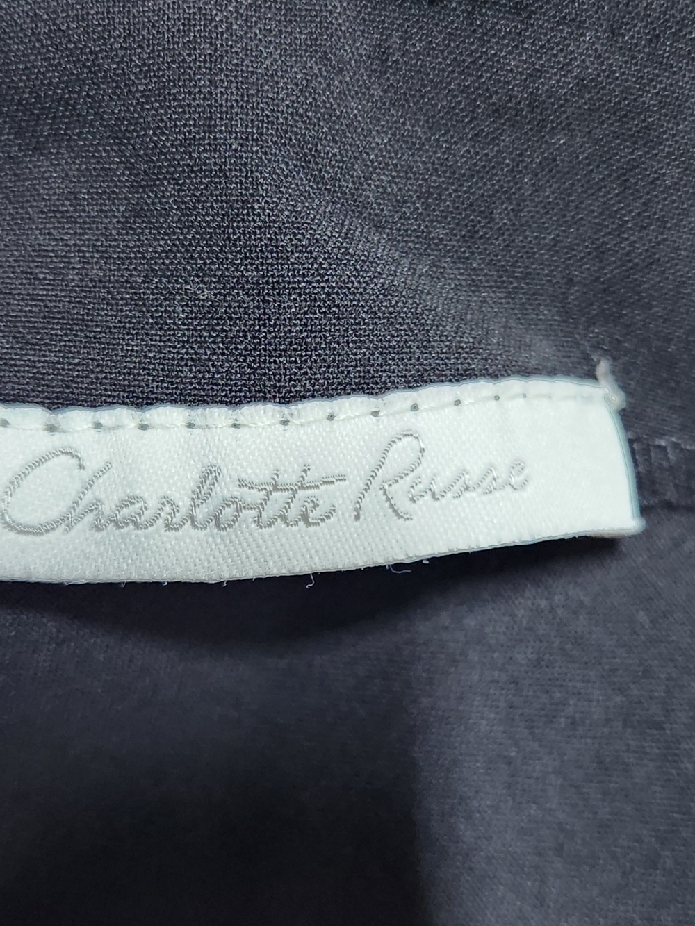 Charlotte Russe Black Midi Flared Panel Skirt Size 11/12 - Picture 7 of 7